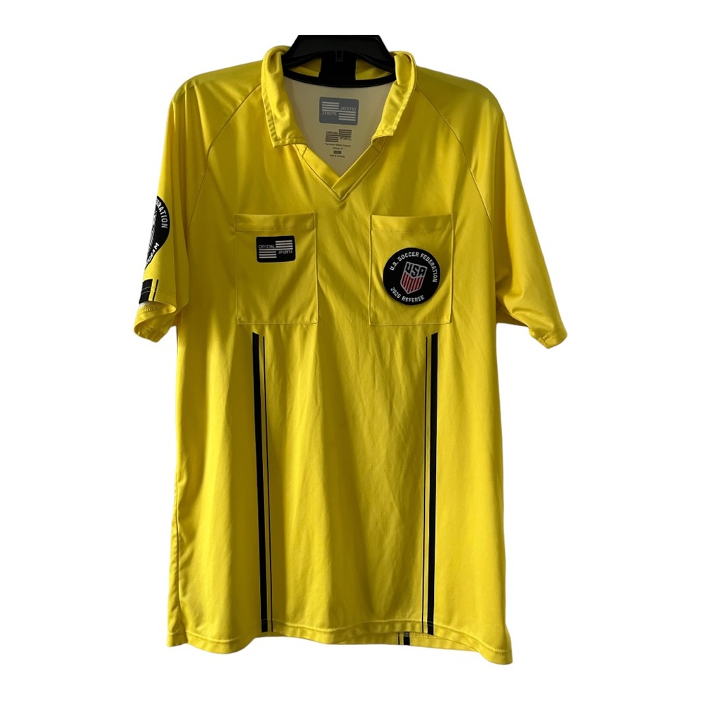 Men's USSF Referree Uniform Shirt x 2. Price is for both shirts